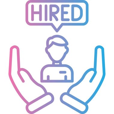 Bir iş işaretinin vektör illüstrasyonu