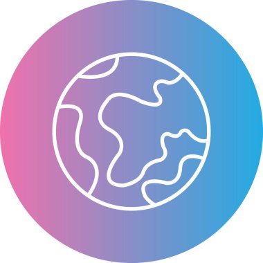 Dünya küresel vektör simgesi