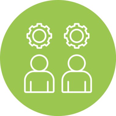 Takım çalışması modern simgesinin vektör çizimi