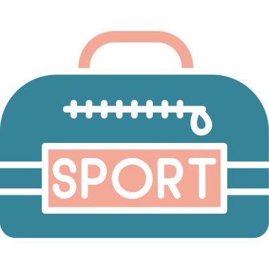 Spor çanta vektör simgesi