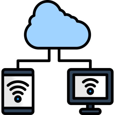 wifi hesaplama vektör simgesi