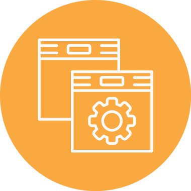 Basit vektör illüstrasyon seosu