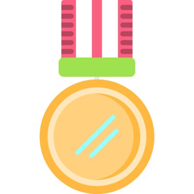 Madalya ödülü vektör simgesi