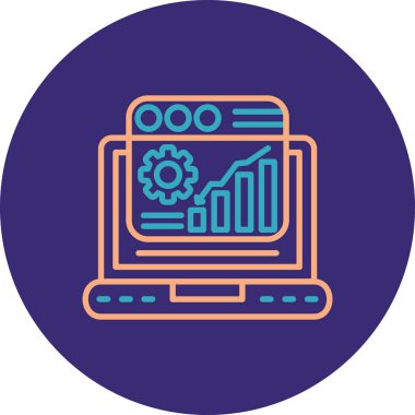 veri analizi. simge illüstrasyonu