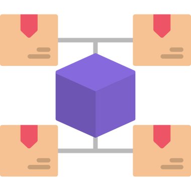 düz biçimli ağ bağlantısı düz simgesi