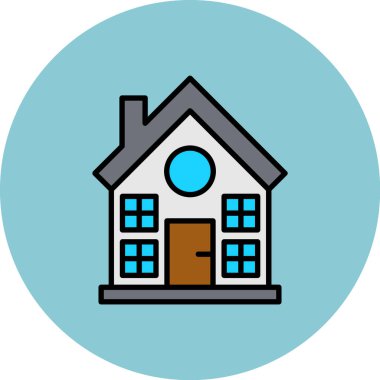 ev simgesi vektör illüstrasyonu