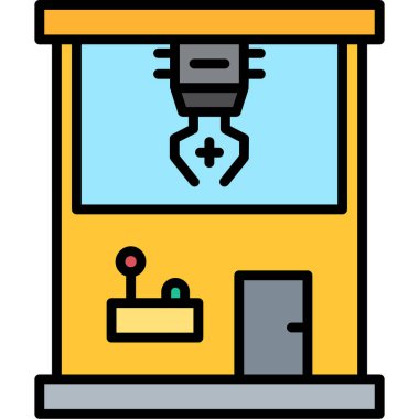 Fabrika. Web simgesi basit illüstrasyon