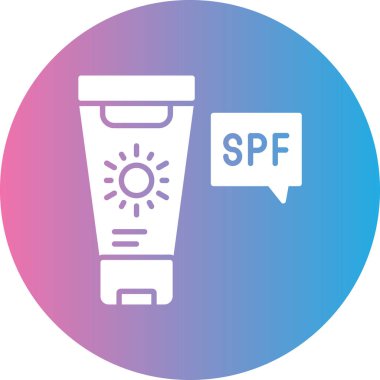 Güzellik ve moda simgesinin vektör çizimi