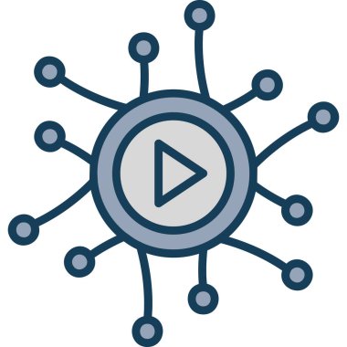 ağ paylaşım simgesi çizimi