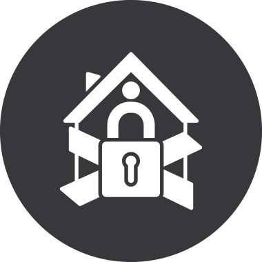 Modern ev simgesinin vektör illüstrasyonu