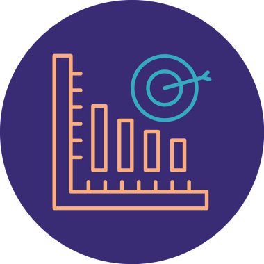 Bir bina simgesinin vektör illüstrasyonu