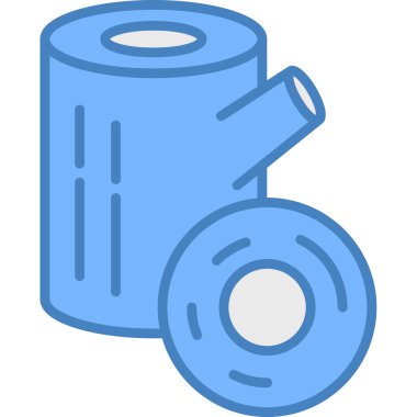 Tuvalet. Web simgesi basit illüstrasyon