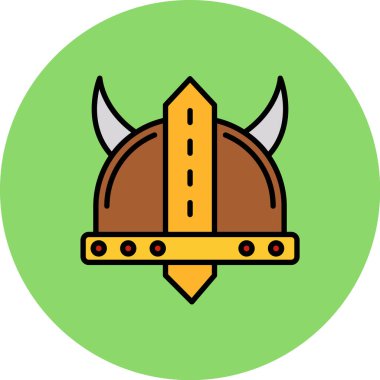 Ortaçağ kaskı. Basit resimleme