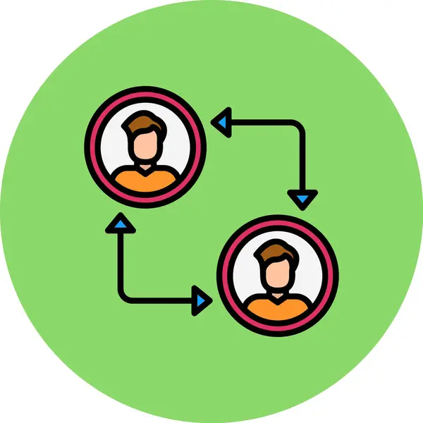 İnsan simgesinin vektör illüstrasyonu