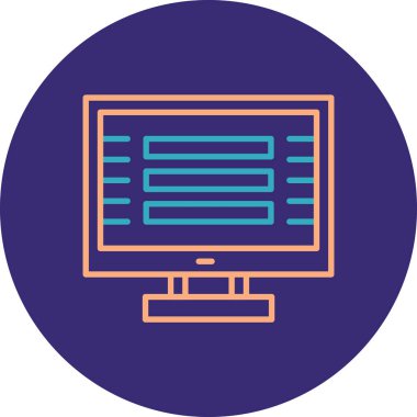 bilgisayar simgesi vektör illüstrasyonu