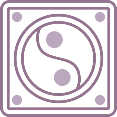 Yang simgesi, vektör illüstrasyonu