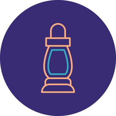 Bir fener simgesinin vektör illüstrasyonu