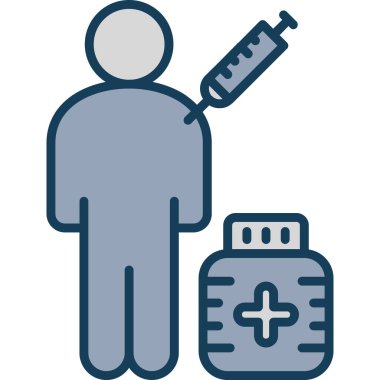 Enjeksiyon ikonu. Basit tasarım