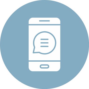 ileti ikonu vektör illüstrasyonu