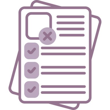 Kontrol listesi. Web simgesi basit illüstrasyon