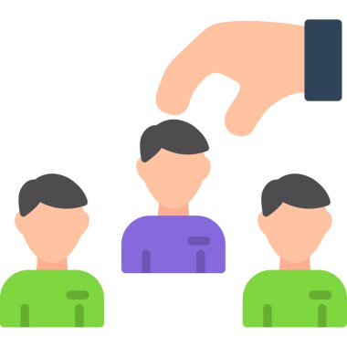 İnsanlar grup simgesi. Web için grup vektör simgelerinin basit illüstrasyonu