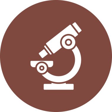Mikroskop simgesi vektör çizimi