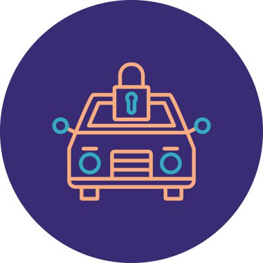 - Araba. Web simgesi basit illüstrasyon