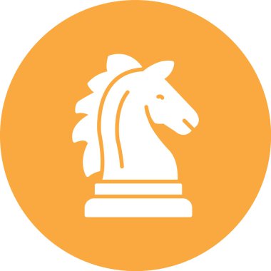 Bir at simgesinin vektör illüstrasyonu