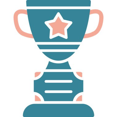 Beyaz arka plan, vektör, illüstrasyon izole kupa bardak düz simgesi