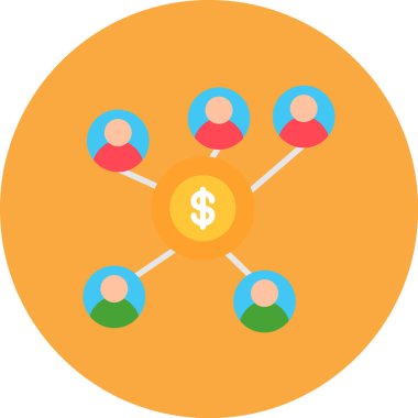 ağ paylaşım simgesi çizimi