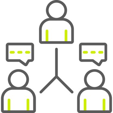 İnsanlar simgesi. Vektör çizim