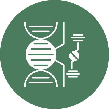 DNA molekül ikonu. Web tasarımı için DNA vektör simgelerinin basit çizimi