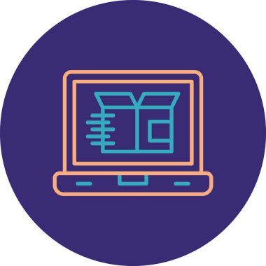 Bilgisayar. Web simgesi basit illüstrasyon