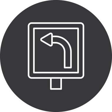 ok aşağı ok simgesi ana hat biçiminde