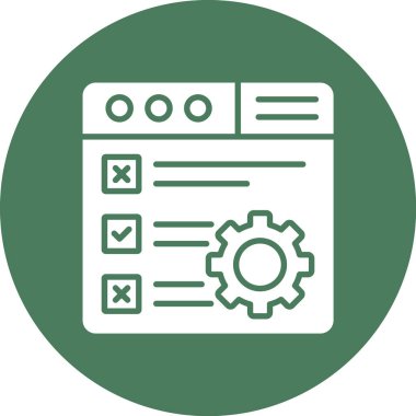 Kontrol listesi simgesi vektör illüstrasyonu