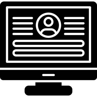 İnternet web simgesi basit tasarım