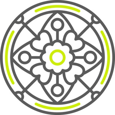 Bir çiçeğin vektör illüstrasyonu