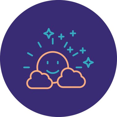 Bulut. Web simgesi basit illüstrasyon