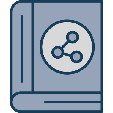 Kitap. Web simgesi basit illüstrasyon