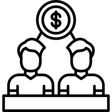 iş simgesi vektör illüstrasyonu