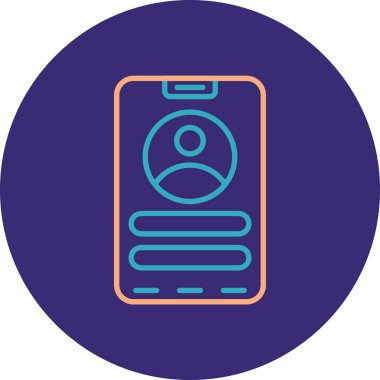 Cep telefonu ico 'nun vektör çizimi