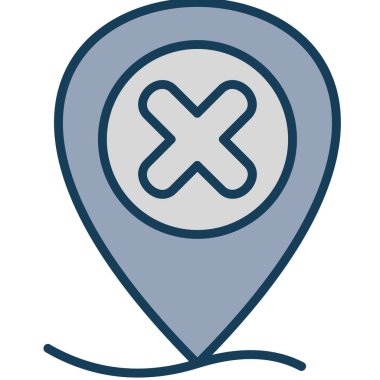 konum. Web simgesi basit illüstrasyon