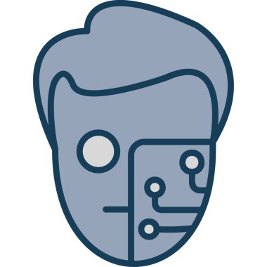 Çizgi film simgesinin vektör çizimi