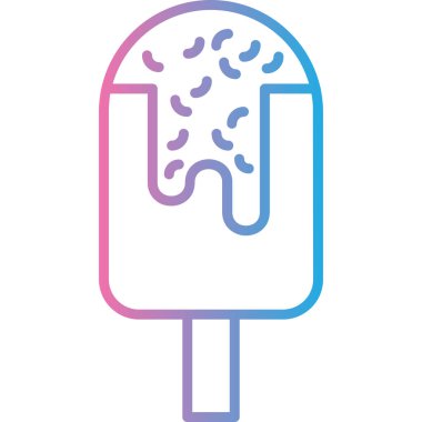 dondurma simgesi, vektör illüstrasyonu