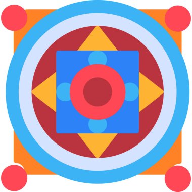 hedef simge, vektör illüstrasyonu