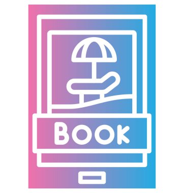 kitap web simgesi, vektör illüstrasyonu