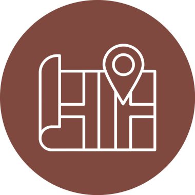 konum pin simgesi vektör illüstrasyonu