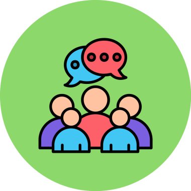 İnsan simgesinin vektör illüstrasyonu