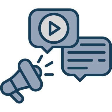 ortam oynatıcı simge vektör illüstrasyonu