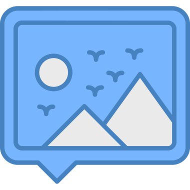 Bir harita simgesinin vektör illüstrasyonu